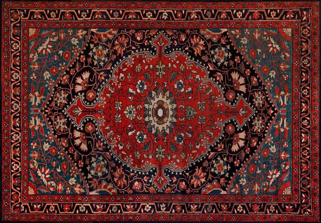 Traditional Levantine rug pattern