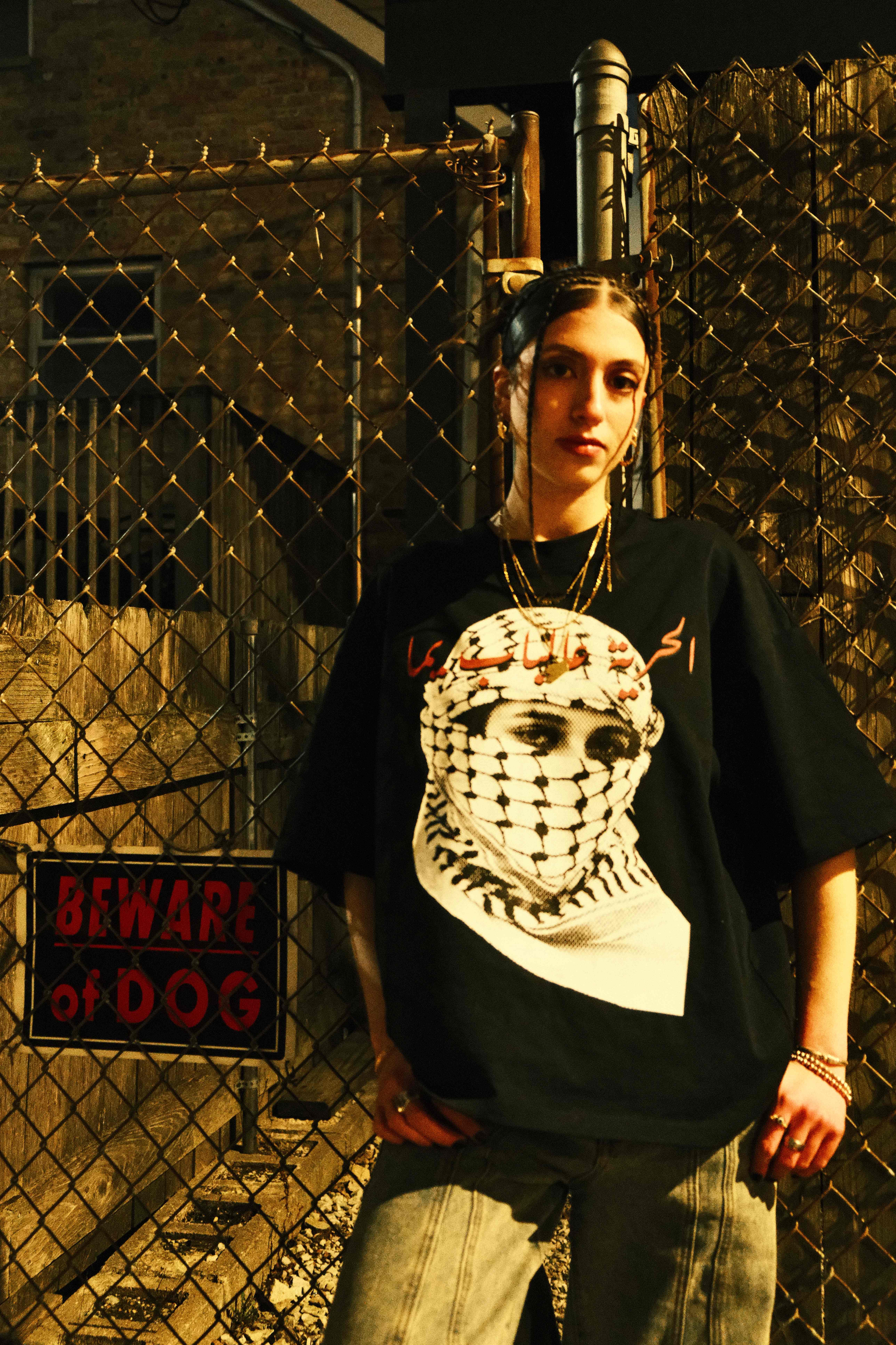 Wearing sizes Medium and Large